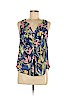 Lush 100% Polyester Blue Sleeveless Blouse Size M - photo 1