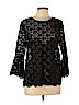 H&M Black 3/4 Sleeve Blouse Size L - photo 1
