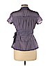 Banana Republic Factory Store Purple Short Sleeve Blouse Size L (petite) - photo 2