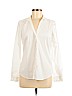 H&M 100% Cotton White Long Sleeve Button-Down Shirt Size 8 - photo 1