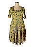 Lularoe Yellow Casual Dress Size 2X - photo 1