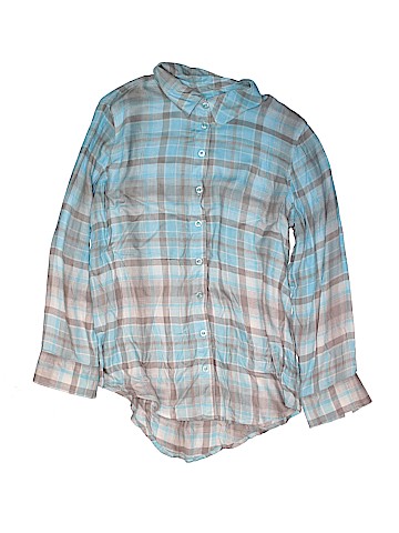 Justice Long Sleeve Button-Down Shirt (view 1)