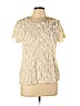 Weston Wear 100% Polyester Ivory Short Sleeve Top Size L - photo 1