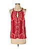 Lucky Brand 100% Rayon Red Sleeveless Blouse Size S - photo 1
