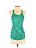 Nike 100% Polyester Green Active Tank Size S - photo 1