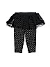 Carter's 100% Polyester Polka Dots Black Leggings 9-12 MO / 12 MO - photo 1