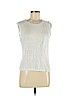 Club Monaco 100% Linen White Sleeveless T-Shirt Size M - photo 1