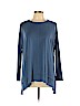 Tres Bien U.S.A. Blue Long Sleeve Top Size L - photo 1