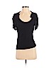 Elie Tahari 100% Merino Extra Fine Wool Black Short Sleeve T-Shirt Size S - photo 1
