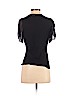 Elie Tahari 100% Merino Extra Fine Wool Black Short Sleeve T-Shirt Size S - photo 2