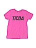 Unbranded 100% Cotton Pink Short Sleeve T-Shirt Size M (kids) - photo 1