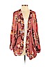 Jolt 100% Rayon Burgundy Kimono Size S - photo 1