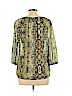 INC International Concepts 100% Polyester Green 3/4 Sleeve Blouse Size XL - photo 2