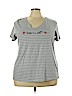 Lane Bryant 100% Cotton Gray Short Sleeve T-Shirt Size 28 - 26 Plus - photo 1