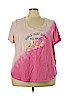 Lane Bryant 100% Cotton Pink Short Sleeve T-Shirt Size 28 - 26 Plus - photo 1