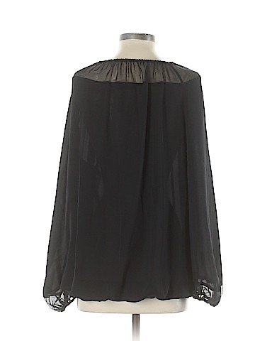 Tamara Mellon Long Sleeve Silk Top (view 2)