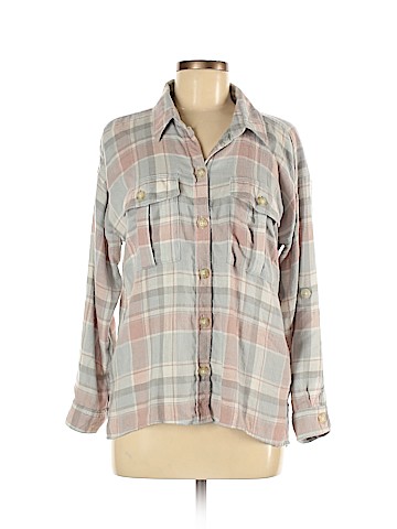 American Eagle Outfitters Long Sleeve Button-Down Shirt (view 1)