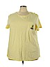 Lane Bryant 100% Cotton Yellow Short Sleeve T-Shirt Size 28 - 26 Plus - photo 1