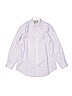 Thomas Dean 100% Cotton Print Purple Long Sleeve Button-Down Shirt Size 10 - 12 - photo 1