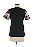 Zara 100% Cotton Black Short Sleeve Top Size M - photo 2