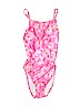 Speedo Pink One Piece Swimsuit Size 14 - photo 1