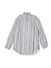 Thomas Dean 100% Cotton Blue Long Sleeve Button-Down Shirt Size 10 - 12 - photo 1