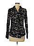 MICHAEL Michael Kors 100% Cotton Black Long Sleeve Button-Down Shirt Size 6 - photo 1