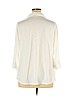 Lace & Mesh Ivory Long Sleeve Button-Down Shirt Size 1X - photo 2