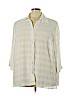 Notations 100% Polyester White Long Sleeve Blouse Size 3X - photo 1