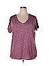 Ava & Viv 100% Cotton Purple Short Sleeve T-Shirt Size XXL - photo 1