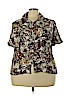 Jaclyn Smith 100% Rayon Ivory Short Sleeve Blouse Size 3X - photo 1