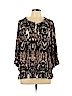 Worthington Black 3/4 Sleeve Top Size L (petite) - photo 1