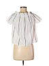 Cooper & Ella White Short Sleeve Blouse Size Med (2) - photo 2