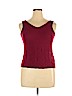 Love Blossom 100% Rayon Burgundy Sleeveless Blouse Size XL - photo 1