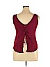 Love Blossom 100% Rayon Burgundy Sleeveless Blouse Size XL - photo 2