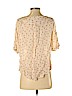 Free People 100% Rayon Ivory Short Sleeve Blouse Size XS - photo 2