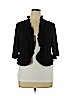 Glamour 100% Polyester Black Cardigan Size 1X - photo 1