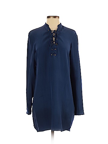 Amanda Uprichard Long Sleeve Silk Top (view 1)