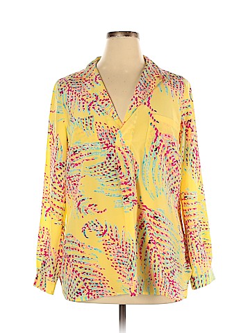 Lilly Pulitzer Long Sleeve Silk Top (view 1)