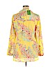 Lilly Pulitzer 100% Silk Yellow Long Sleeve Silk Top Size XL - photo 2