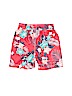Old Navy 100% Polyester Floral Red Board Shorts Size 12-18 mo - photo 2