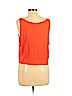 H&M 100% Viscose Orange Sleeveless Top Size L - photo 2