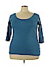 Necessitees 100% Cotton Blue 3/4 Sleeve T-Shirt Size 20 - photo 1
