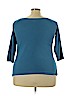 Necessitees 100% Cotton Blue 3/4 Sleeve T-Shirt Size 20 - photo 2