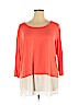 a.n.a. A New Approach Orange 3/4 Sleeve Top Size 1X - photo 1