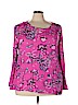 Assorted Brands 100% Rayon Pink Long Sleeve Blouse Size 3X - photo 1