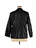 Dennis by Dennis Basso 100% Polyurethane Black Faux Leather Jacket Size XL - photo 2