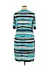 Connected Apparel Blue Casual Dress Size 14 - photo 2
