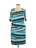 Connected Apparel Blue Casual Dress Size 14 - photo 1