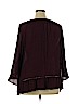 Counterparts Burgundy 3/4 Sleeve Blouse Size 2X - photo 2